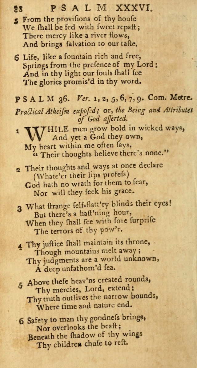 Psalms: carefully suited to the Christian worship in the United States of America: being an improvement of the old versions of the Psalms of David page 64