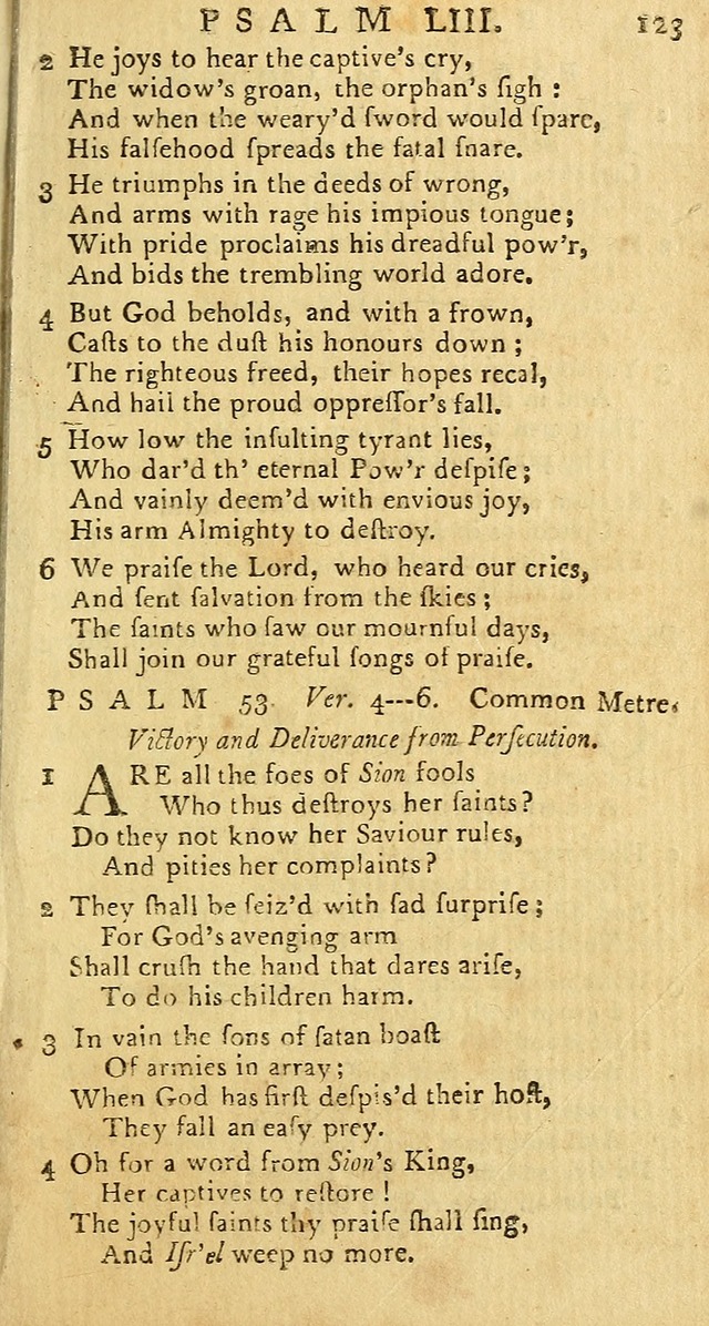 Psalms: carefully suited to the Christian worship in the United States of America: being an improvement of the old versions of the Psalms of David page 99