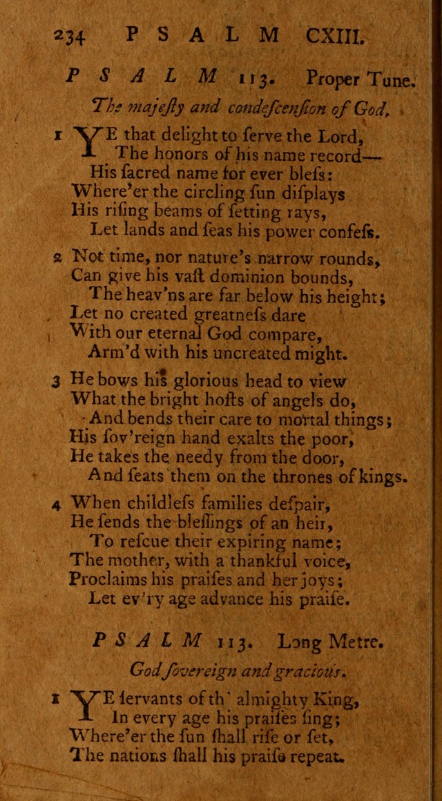 Psalms, carefully suited to the Christian worship in the United States of America: being an improvement of the old version of the Psalms of David ; allowed by the reverend Synod of New York and Philad page 236