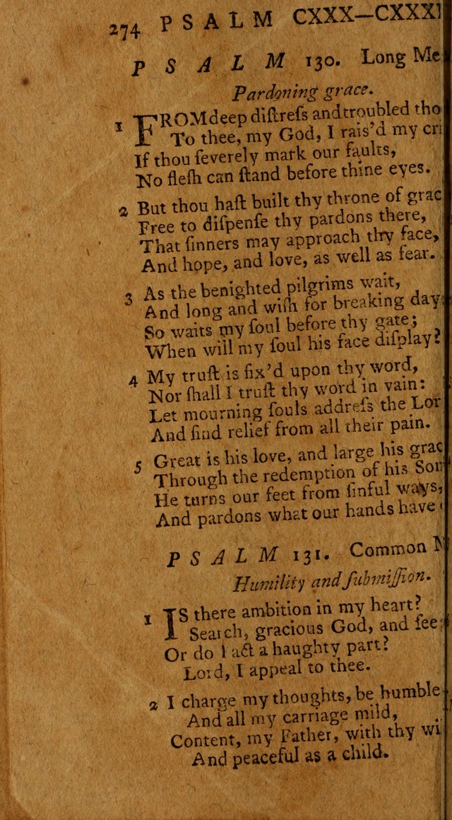 Psalms, carefully suited to the Christian worship in the United States of America: being an improvement of the old version of the Psalms of David ; allowed by the reverend Synod of New York and Philad page 276