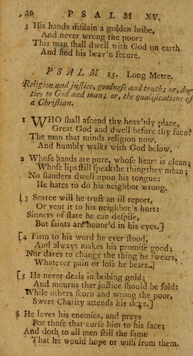 Psalms, carefully suited to the Christian worship in the United States of America: being an improvement of the old version of the Psalms of David ; allowed by the reverend Synod of New York and Philad page 30