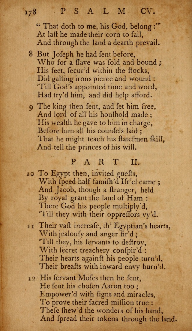 The Psalms of David: with hymns and spiritual songs: also, the catechism, confession of faith, and liturgy of the Reformed Church in the Netherlands page 178