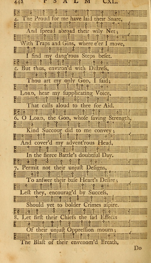 The Psalms of David: with the Ten Commandments, Creed, Lord