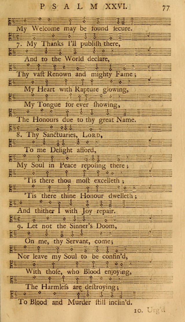 The Psalms of David: with the Ten Commandments, Creed, Lord