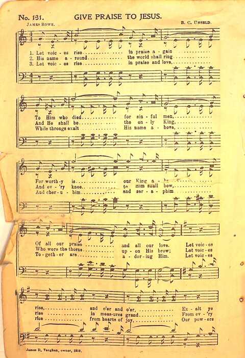 Praise Evangel: for Sunday-schools, revivals, singing-schools, conventions and general use in Christian work and worship page 136