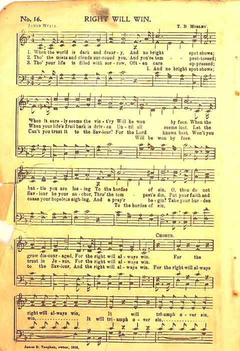 Praise Evangel: for Sunday-schools, revivals, singing-schools, conventions and general use in Christian work and worship page 16