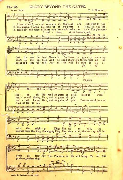 Praise Evangel: for Sunday-schools, revivals, singing-schools, conventions and general use in Christian work and worship page 28