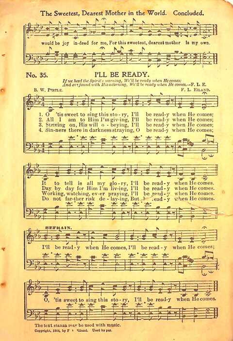 Praise Evangel: for Sunday-schools, revivals, singing-schools, conventions and general use in Christian work and worship page 35