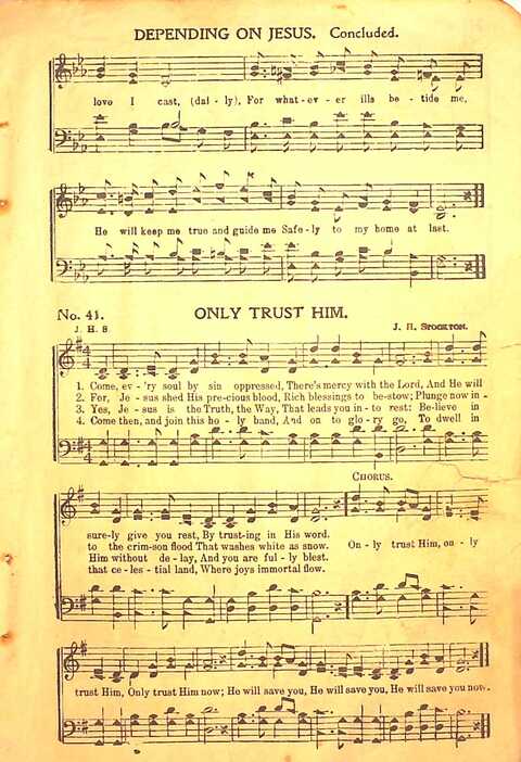 Praise Evangel: for Sunday-schools, revivals, singing-schools, conventions and general use in Christian work and worship page 41