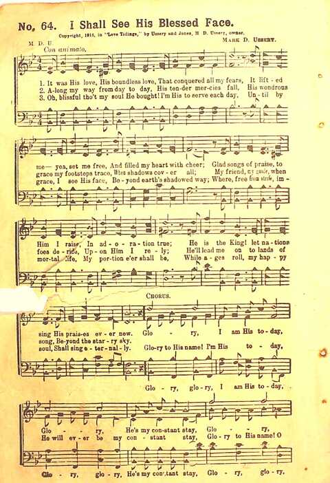 Praise Evangel: for Sunday-schools, revivals, singing-schools, conventions and general use in Christian work and worship page 64