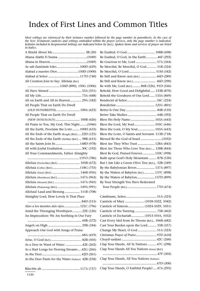 Psalms for All Seasons: a complete Psalter for worship page 1122