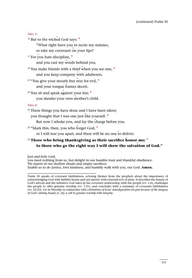 Psalms for All Seasons: a complete Psalter for worship page 315