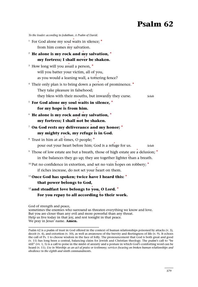 Psalms for All Seasons: a complete Psalter for worship page 379