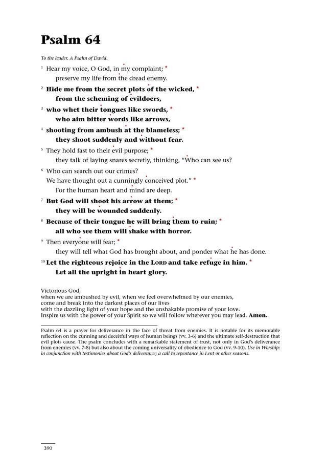 Psalms for All Seasons: a complete Psalter for worship page 390