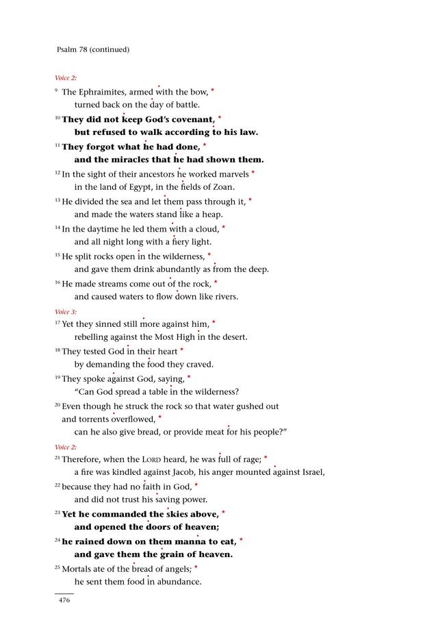 Psalms for All Seasons: a complete Psalter for worship page 477