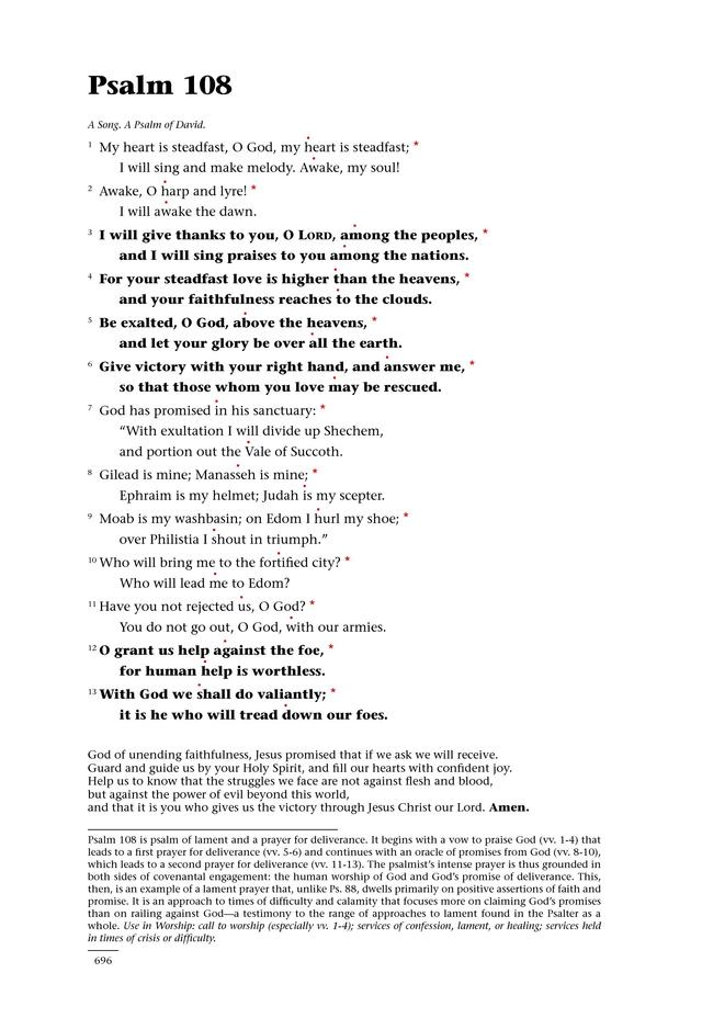 Psalms for All Seasons: a complete Psalter for worship page 698