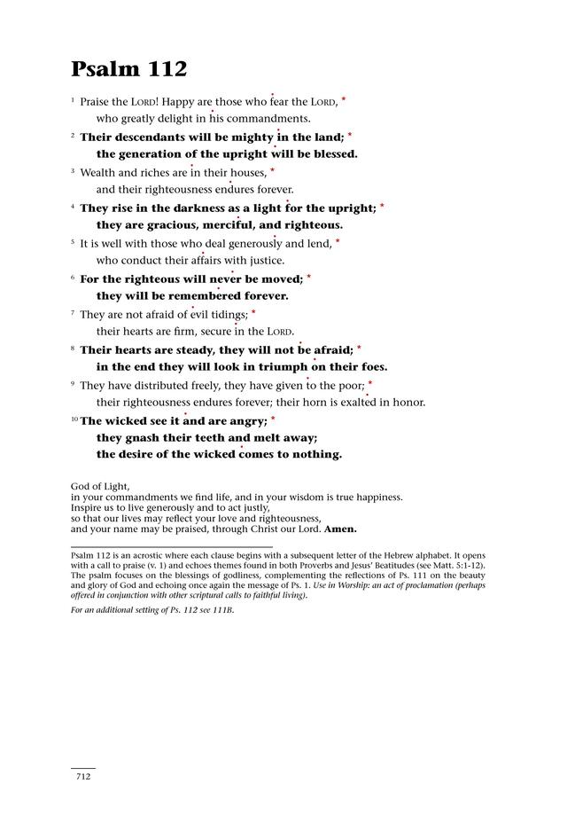 Psalms for All Seasons: a complete Psalter for worship page 714