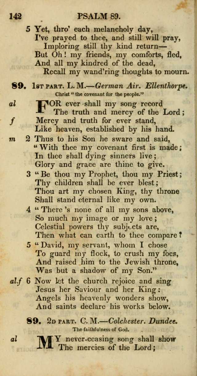 Psalms and Hymns, Adapted to Public Worship: and approved by the General Assembly of the Presbyterian Church in the United States of America: the latter being arranged according to subjects... page 142