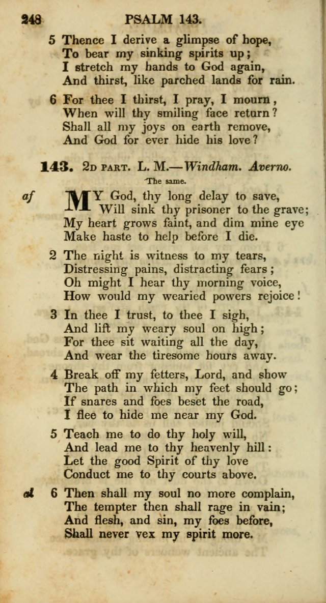 Psalms and Hymns, Adapted to Public Worship: and approved by the General Assembly of the Presbyterian Church in the United States of America: the latter being arranged according to subjects... page 248