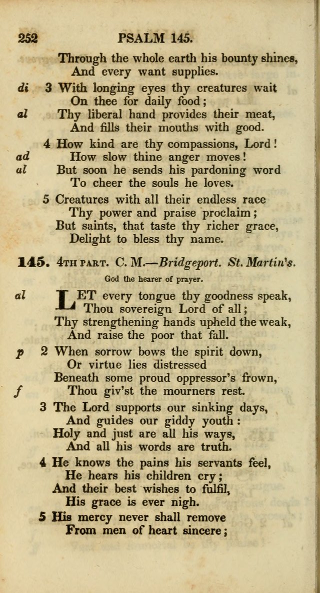 Psalms and Hymns, Adapted to Public Worship: and approved by the General Assembly of the Presbyterian Church in the United States of America: the latter being arranged according to subjects... page 252
