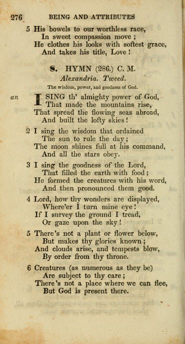 Psalms and Hymns, Adapted to Public Worship: and approved by the General Assembly of the Presbyterian Church in the United States of America: the latter being arranged according to subjects... page 276