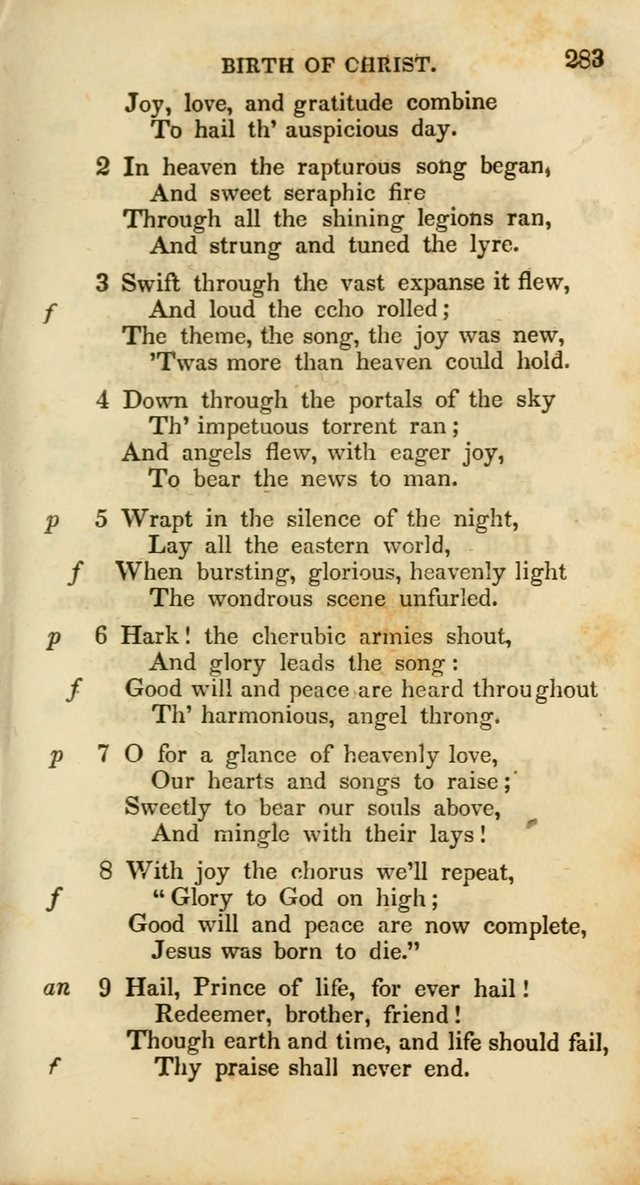 Psalms and Hymns, Adapted to Public Worship: and approved by the General Assembly of the Presbyterian Church in the United States of America: the latter being arranged according to subjects... page 283