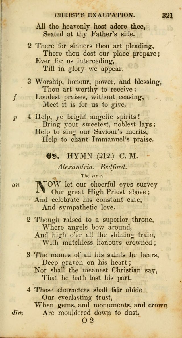 Psalms and Hymns, Adapted to Public Worship: and approved by the General Assembly of the Presbyterian Church in the United States of America: the latter being arranged according to subjects... page 321