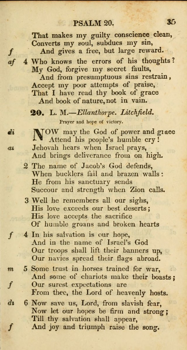 Psalms and Hymns, Adapted to Public Worship: and approved by the General Assembly of the Presbyterian Church in the United States of America: the latter being arranged according to subjects... page 35