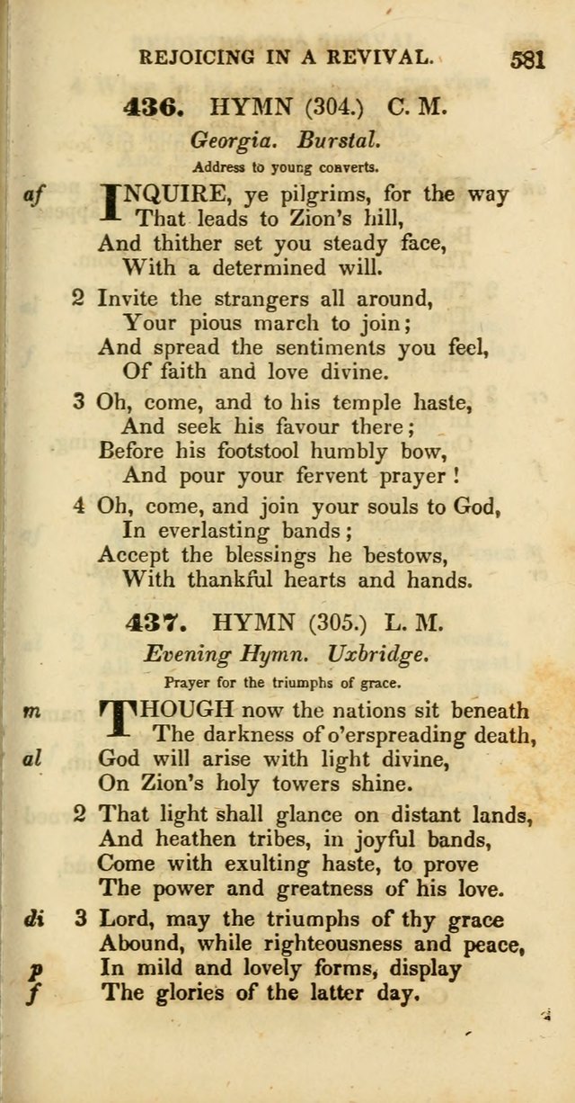 Psalms and Hymns, Adapted to Public Worship: and approved by the General Assembly of the Presbyterian Church in the United States of America: the latter being arranged according to subjects... page 583