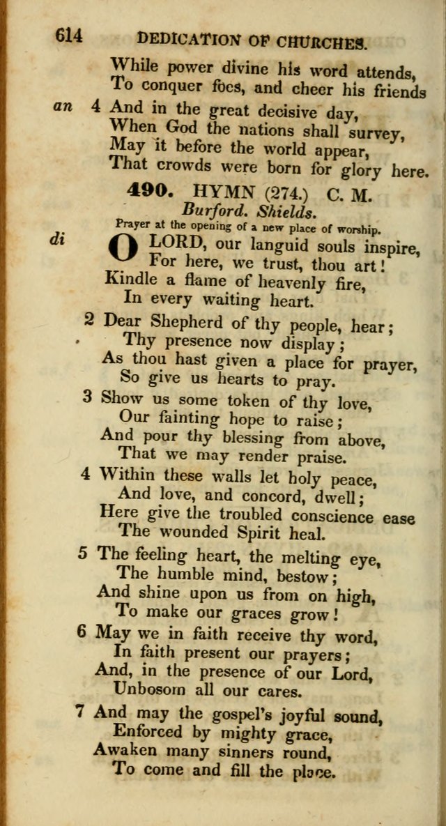 Psalms and Hymns, Adapted to Public Worship: and approved by the General Assembly of the Presbyterian Church in the United States of America: the latter being arranged according to subjects... page 616