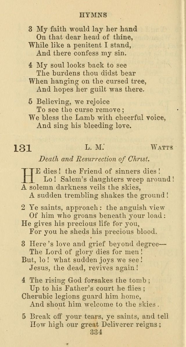 Psalms and Hymns: adapted to social, private and public worship in the Cumberland Presbyterian Chruch page 334