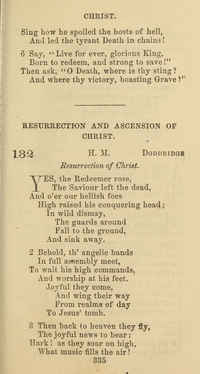 Psalms and Hymns: adapted to social, private and public worship in the Cumberland Presbyterian Chruch page 335