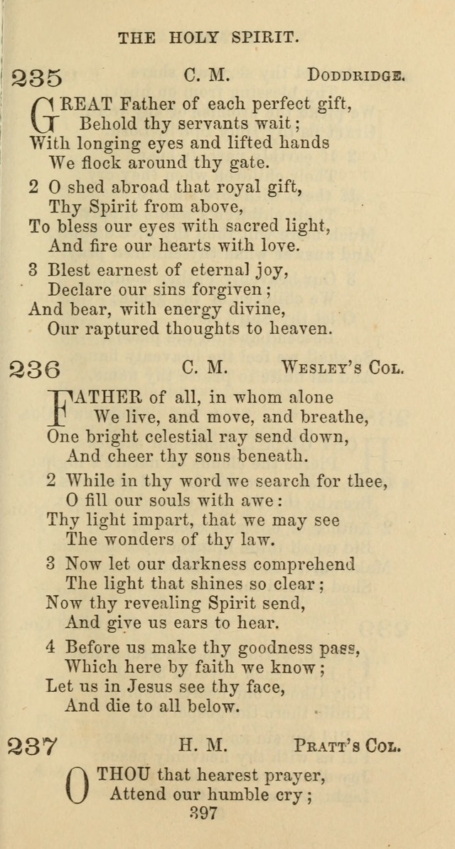 Psalms and Hymns: adapted to social, private and public worship in the Cumberland Presbyterian Chruch page 397