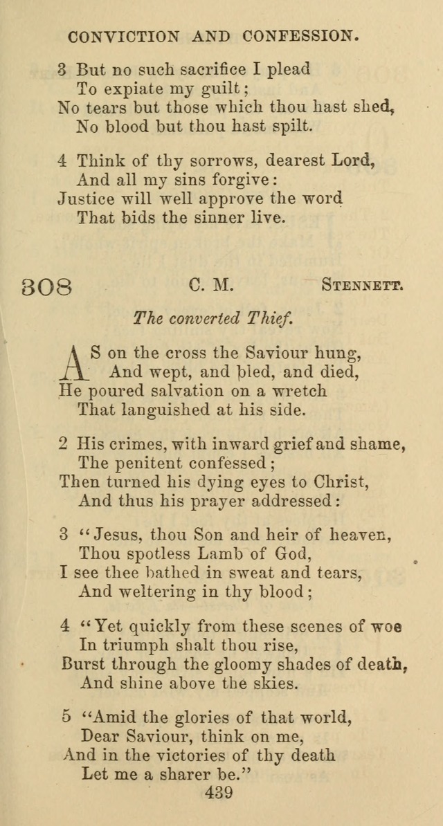 Psalms and Hymns: adapted to social, private and public worship in the Cumberland Presbyterian Chruch page 439