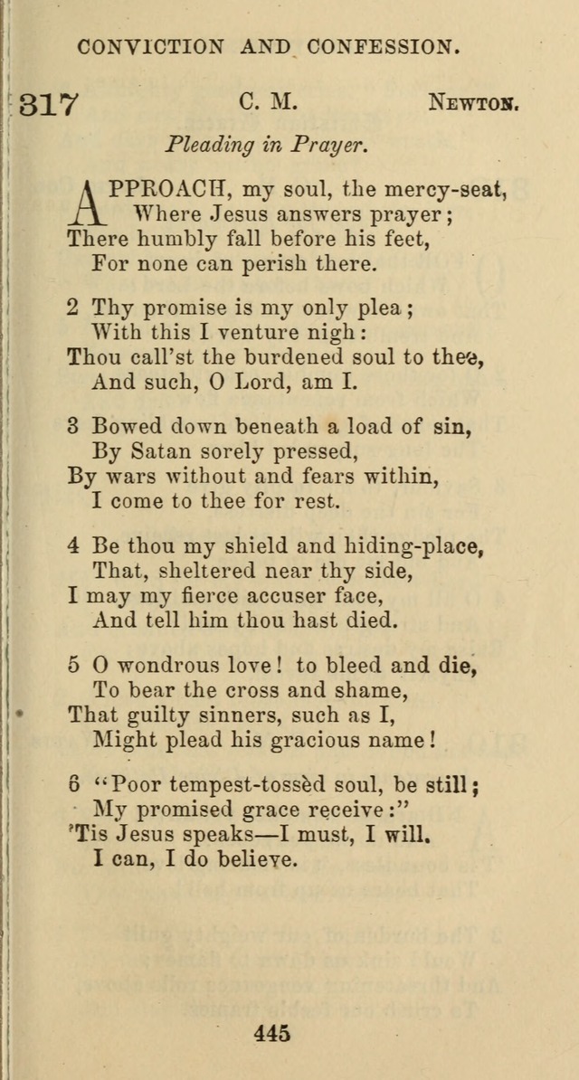 Psalms and Hymns: adapted to social, private and public worship in the Cumberland Presbyterian Chruch page 445