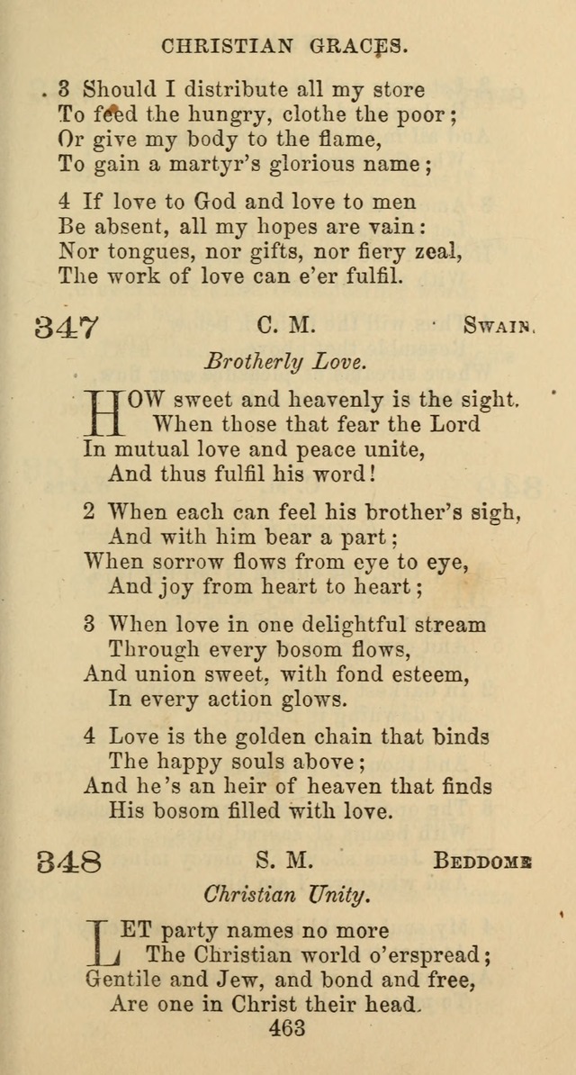 Psalms and Hymns: adapted to social, private and public worship in the Cumberland Presbyterian Chruch page 463