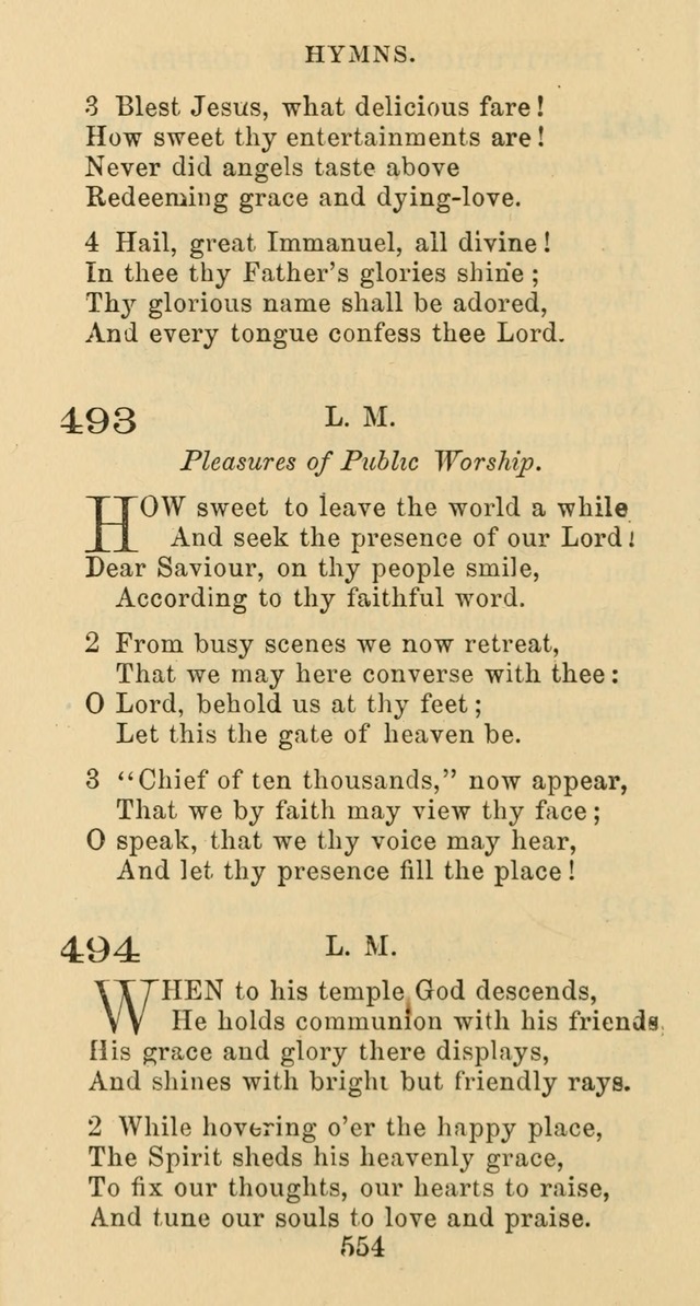 Psalms and Hymns: adapted to social, private and public worship in the Cumberland Presbyterian Chruch page 554