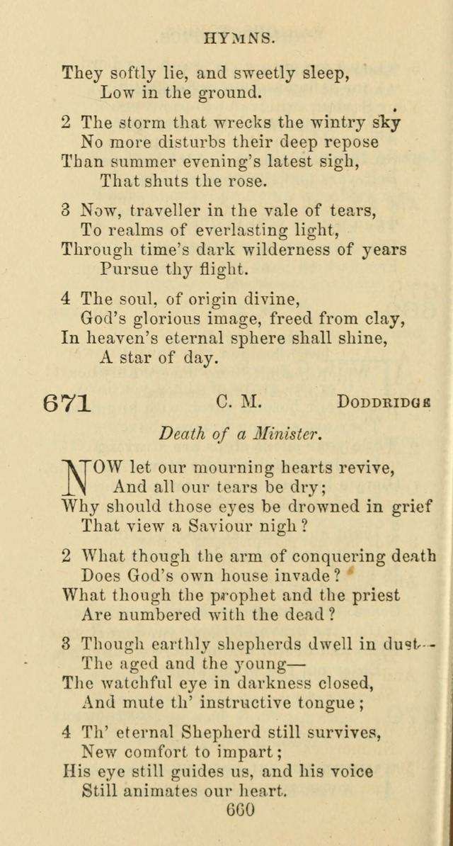 Psalms and Hymns: adapted to social, private and public worship in the Cumberland Presbyterian Chruch page 660