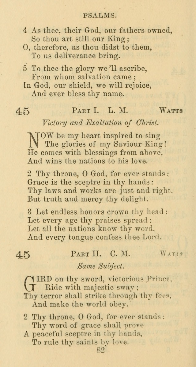 Psalms and Hymns: adapted to social, private and public worship in the Cumberland Presbyterian Chruch page 82