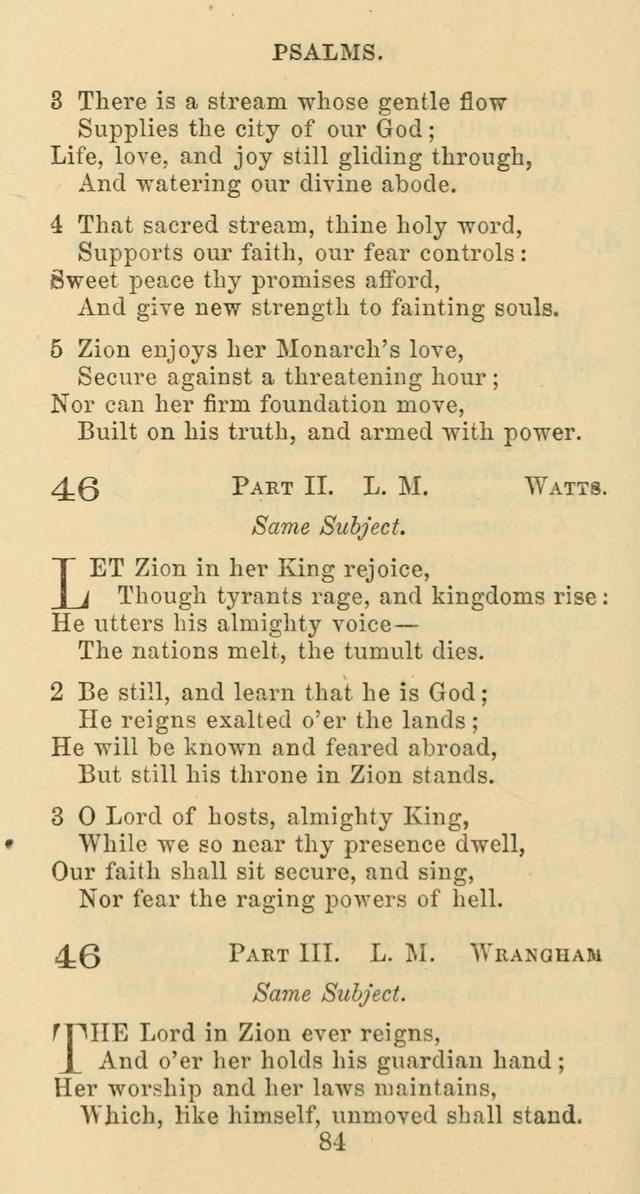 Psalms and Hymns: adapted to social, private and public worship in the Cumberland Presbyterian Chruch page 84