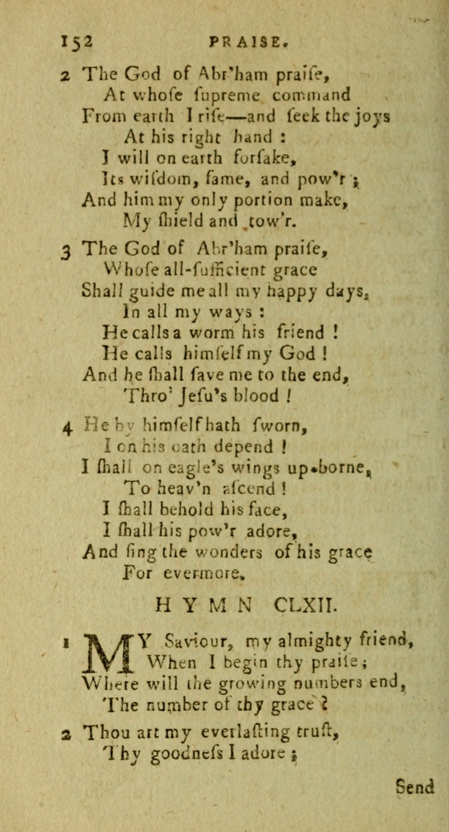 A Pocket Hymn Book: designed as a constant companion for the pious, collected from various authors (9th ed.) page 152