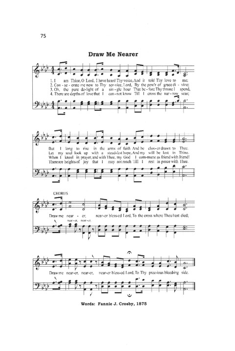 The Pentecostal Heritage Hymnal page 75