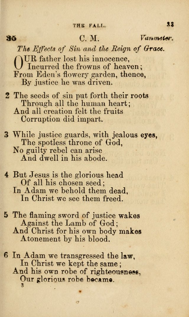 Pocket Hymns: original and selected. designed for the use of the regular Baptist church, and all who love our Lord Jesus Christ page 33