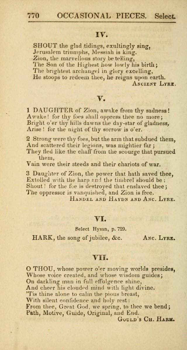 The Psalms, Hymns and Spiritual Songs of the Rev. Isaac Watts, D. D.:  to which are added select hymns, from other authors; and directions for musical expression (New ed.) page 716