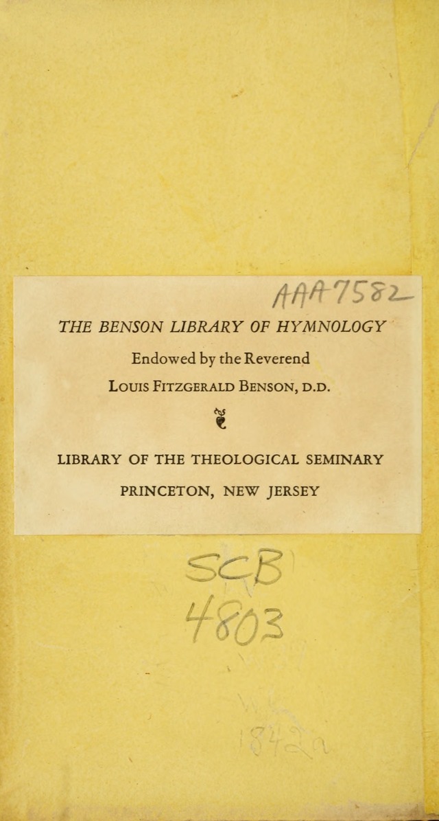 The Psalms, Hymns and Spiritual Songs of the Rev. Isaac Watts, D. D.:  to which are added select hymns, from other authors; and directions for musical expression (New ed.) page ii