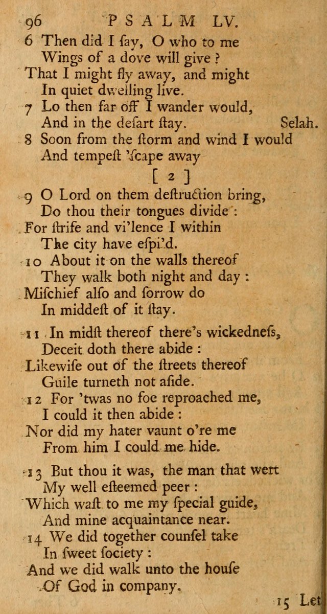 The Psalms, Hymns, and Spiritual Songs of the Old and New-Testament: faithfully translated into English metre: for the use, edification, and comfort of the saints...especially in New-England (25th ed) page 100