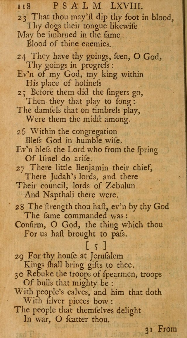 The Psalms, Hymns, and Spiritual Songs of the Old and New-Testament: faithfully translated into English metre: for the use, edification, and comfort of the saints...especially in New-England (25th ed) page 122