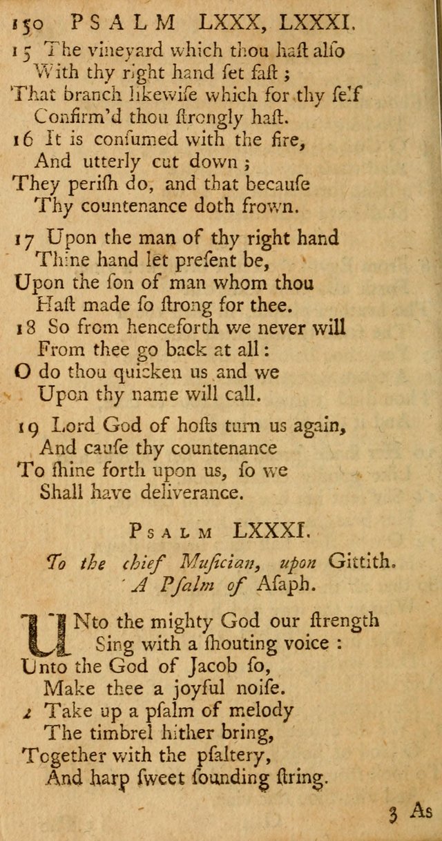 The Psalms, Hymns, and Spiritual Songs of the Old and New-Testament: faithfully translated into English metre: for the use, edification, and comfort of the saints...especially in New-England (25th ed) page 158