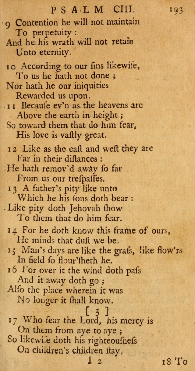The Psalms, Hymns, and Spiritual Songs of the Old and New-Testament: faithfully translated into English metre: for the use, edification, and comfort of the saints...especially in New-England (25th ed) page 201