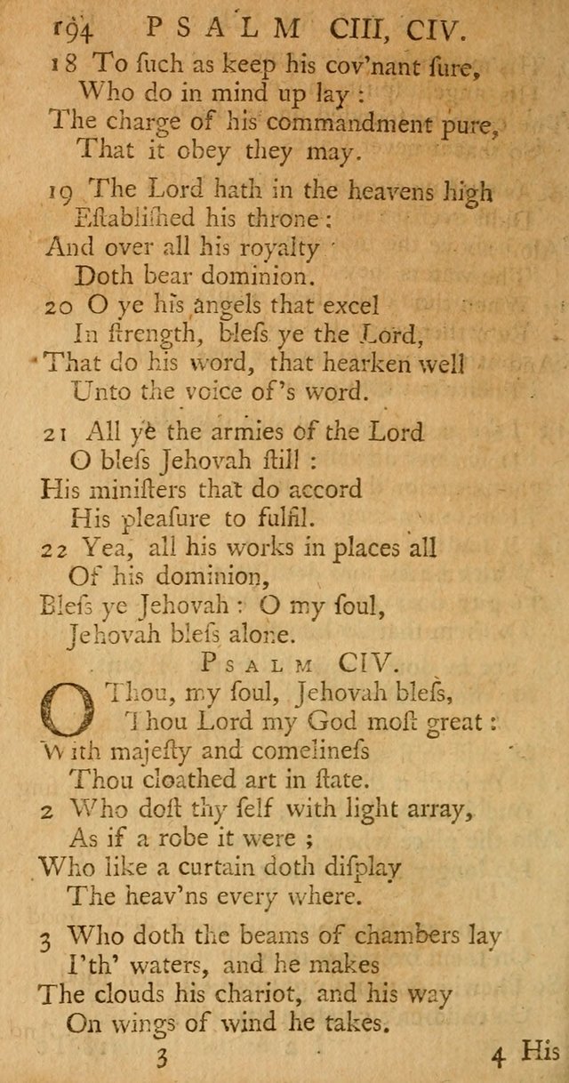 The Psalms, Hymns, and Spiritual Songs of the Old and New-Testament: faithfully translated into English metre: for the use, edification, and comfort of the saints...especially in New-England (25th ed) page 202